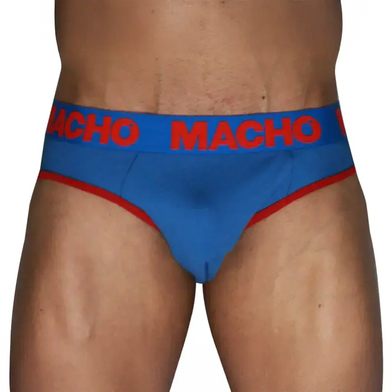 Мужские слипы Macho Underwear MCH005 Classic сине-красные Photo 2