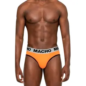Мужские плавки-слипы Macho Underwear MCH012 оранжевого цвета