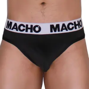 Macho Underwear MTG002 Thong, Size L, Black
