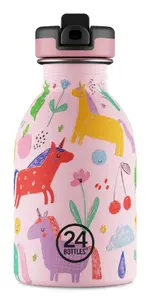 24Bottles 2061 drinking bottle Daily usage 250 ml Silicone, Stainless steel Multicolour