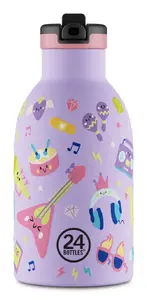 24Bottles Music Friends Daily Usage Stainless Steel Bottle 330 ml Multicolour Purple