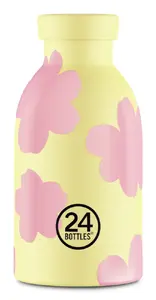 24Bottles Clima Bottle 330 ml nerūsējošā tērauda dzeramā pudele, rozā un dzeltenā krāsā
