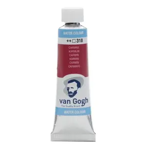 Talens Van Gogh akvareļkrāsa Carmine 318, 10 ml tūbiņa