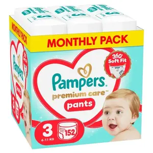 Подгузники-трусики Pampers Pants, размер 3, 6-11 кг, 152 шт.