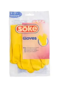 Söke Protective Gloves, Yellow, Size M