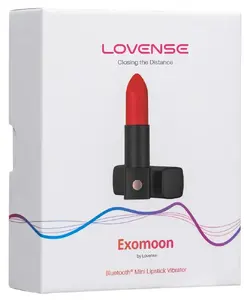 Lovense Exomoon lūpu krāsas formas Bluetooth vibrators ar lietotnes vadību un ūdensizturīgu korpusu