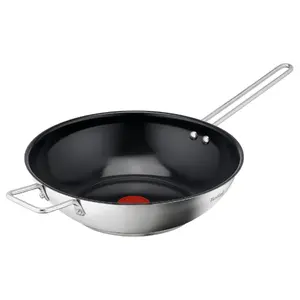 Tefal Nordica H8711955 Wok Stir-Fry Pan 28 cm Stainless Steel