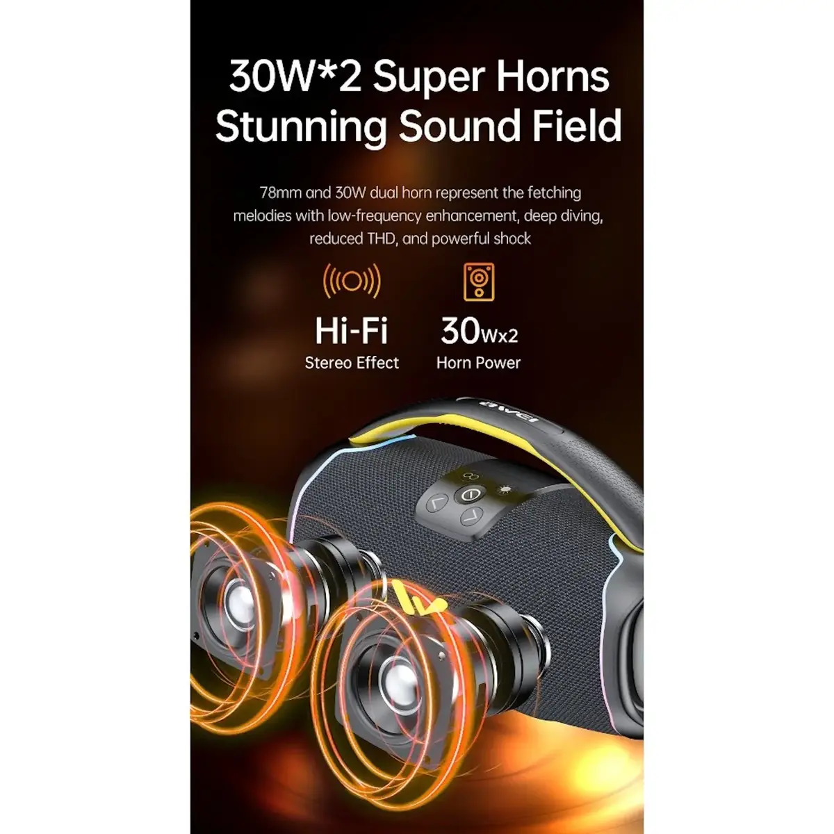 Awei KA16 Portable Bluetooth Speaker 60W Photo 3