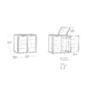 Keter Hide Away 2x240L Waste Bin Storage Container Photo 7
