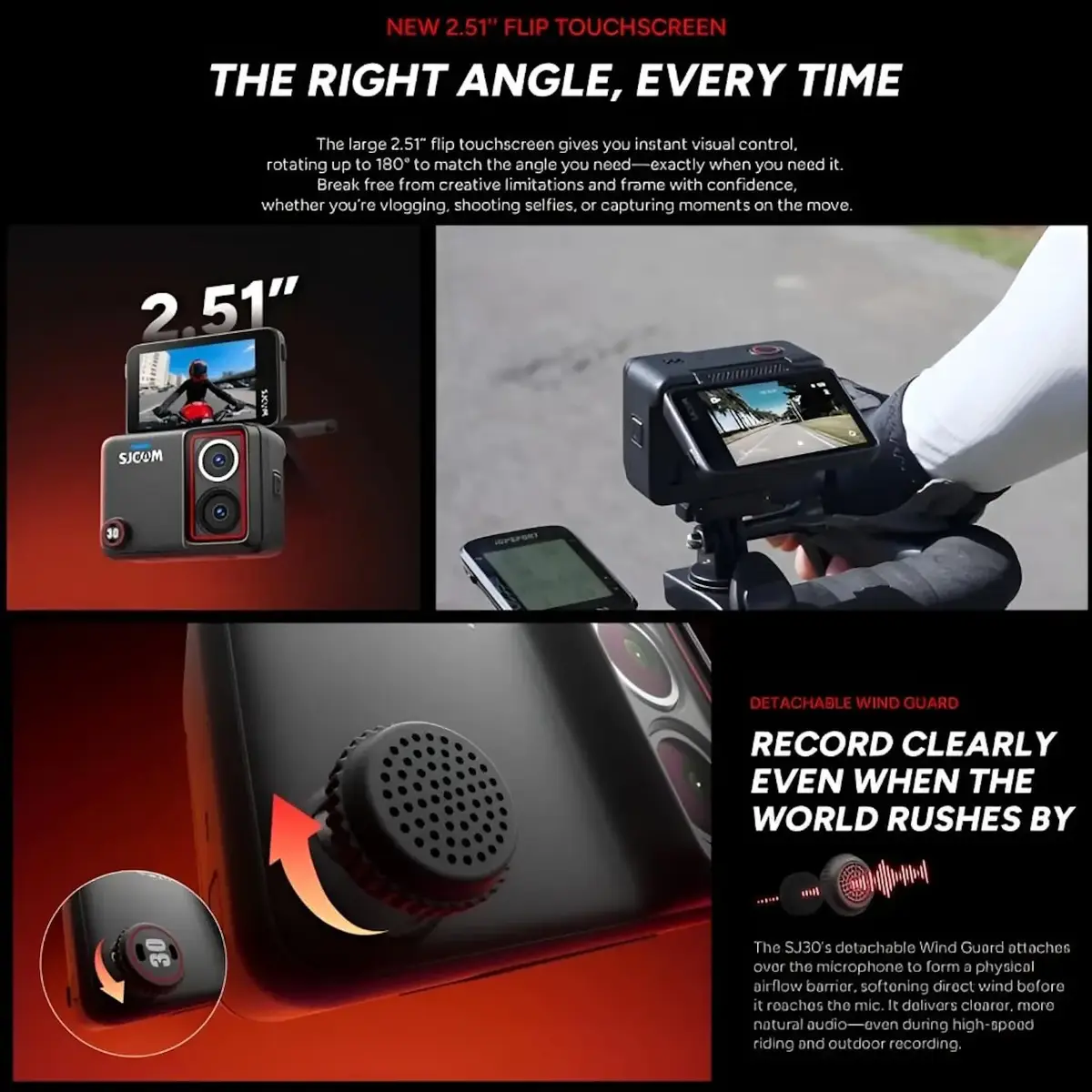 SJCam SJ30 Dual Lens 8K Action Camera with Accessories Photo 4
