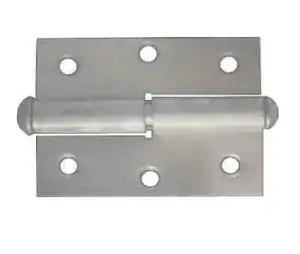 Hinge for the doors Kurzemes, 7 cm, silver