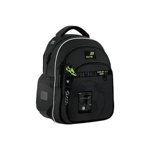 School backpack K26-763S-3, black col., 27.5x12.5x37 cm