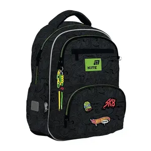 School backpack HW26-773M, black col., 28.5x13.5x39 cm
