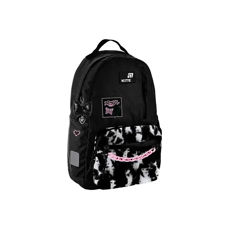 Школьный рюкзак KITE K26-949M-1 - черный/розовый Photo 2