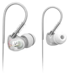 MEElectronics M6 Austiņas Vadu Ausu āķi Zvani / mūzika Balts