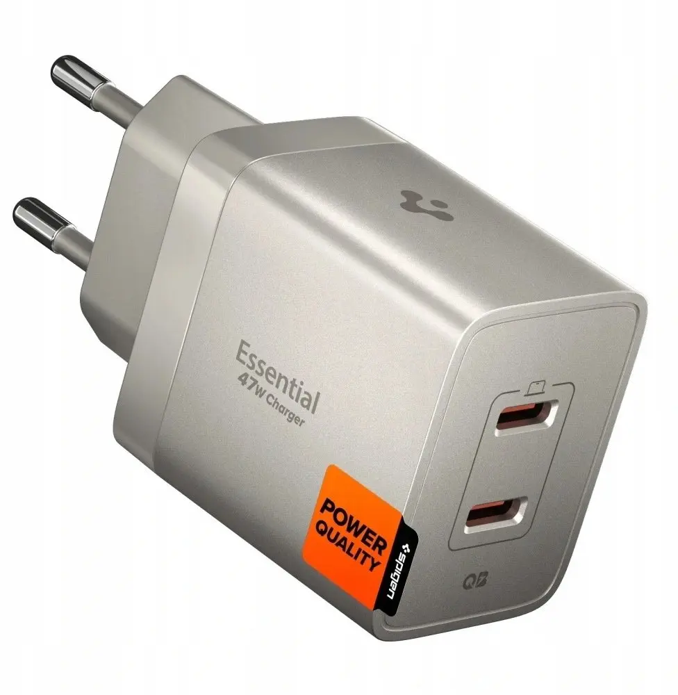 Spigen EE472EU-GAN Essential 2-portu tīkla lādētājs
