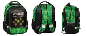 PASO PP25MN-260 Backpack, Black/Green