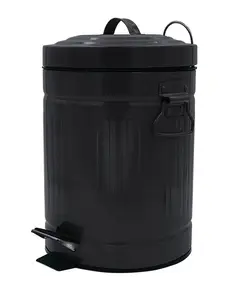 RIDDER Trash Can, 5 Liters, Black