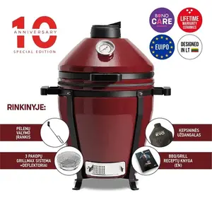 Kamado Bono MINIMO EVO 16 Ceramic Grill, 54 cm, Red