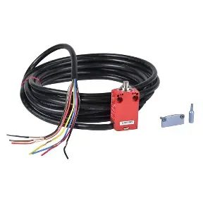 Schneider Electric XCSM4102L5 Industrial Safety Limit Switch with Roller Plunger and 5m Cable