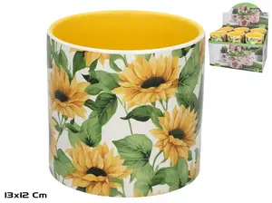 Dolomite Flower Pot 13x13x12 cm, GARDEN ENJOY