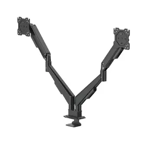 Hama 00220907 Desk Monitor Mount for 17-35 inch Screens, Clamp Mounting, Black