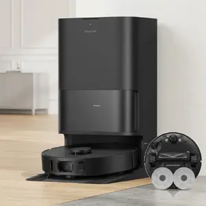 Робот-пылесос Dreame D30 Ultra с функцией влажной уборки и базовой станцией, черный
