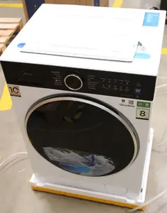 Стиральная машина Midea MF205W80BA30/W-BK с фронтальной загрузкой, 8 кг, 1400 об/мин, класс энергопотребления A, инверторный двигатель BLDC, белый