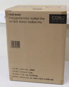 Льдогенератор Caso IceBall Pro, 130 Вт, 1.3 л, матовый черный
