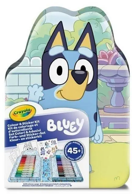 Crayola Bluey mākslas komplekts ar krāsojamām