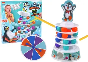 LEANToys Penguin Skill Game with Ball Slide Tower