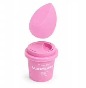 Aptel CLAVIER Blendiccino Makeup Sponge with Rose Presso Cup Case