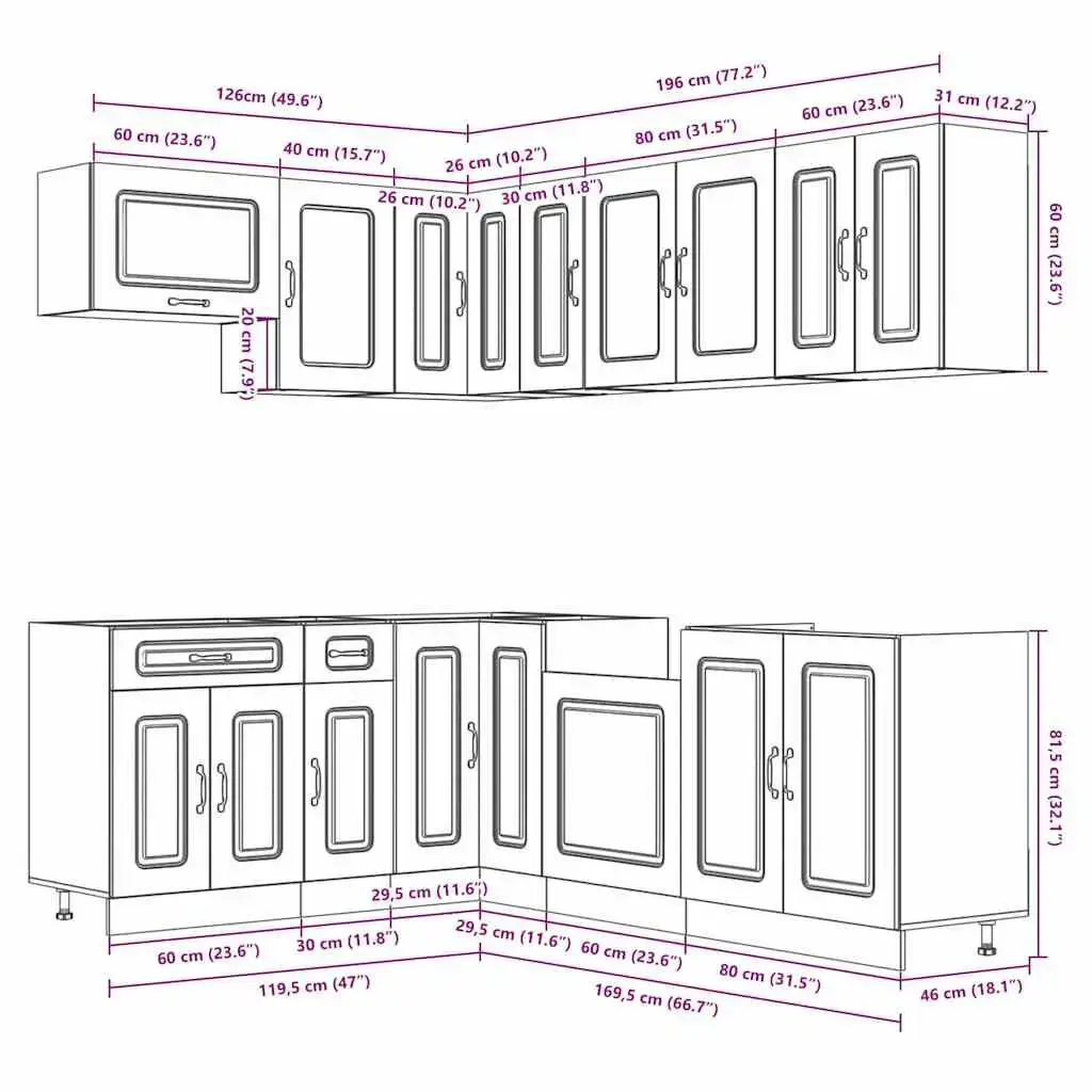 VidaXL 3314883 kitchen/dining storage cabinet 3314883 Photo 8