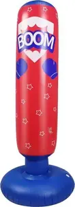 LEANToys Inflatable Punching Bag 125cm Red and Blue