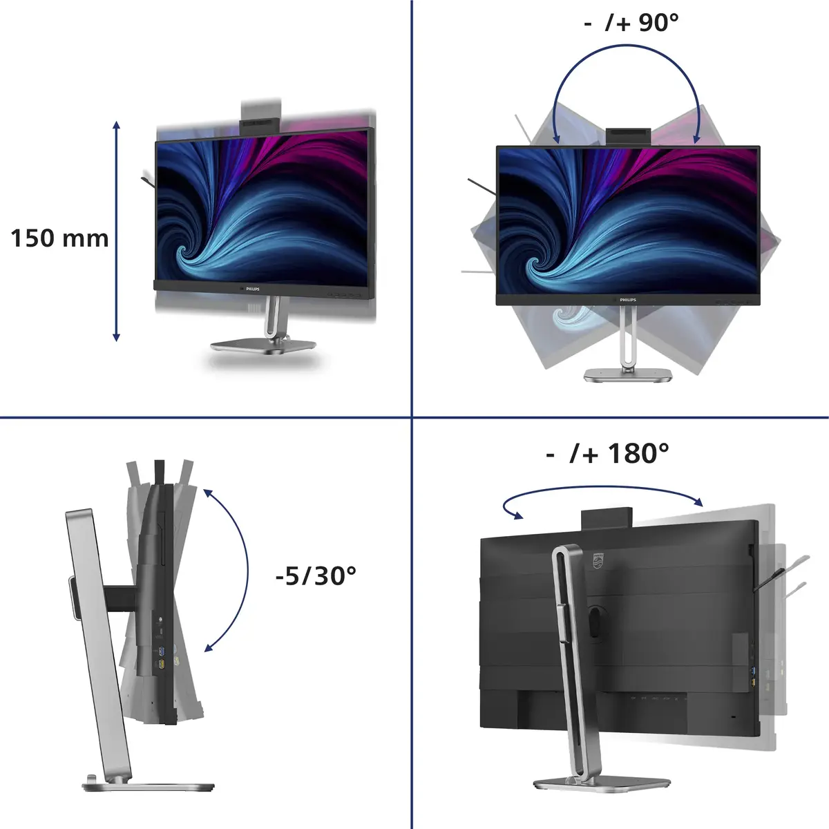Монитор Philips 27B2U4601H/00 27 дюймов QHD IPS Photo 3