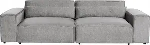 Beliani HELLNAR 2-Seater Modular Sofa in Grey