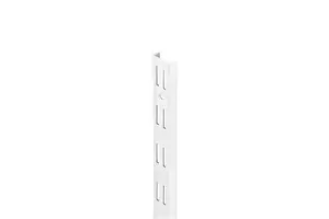 Upright wall double slot 495 mm white