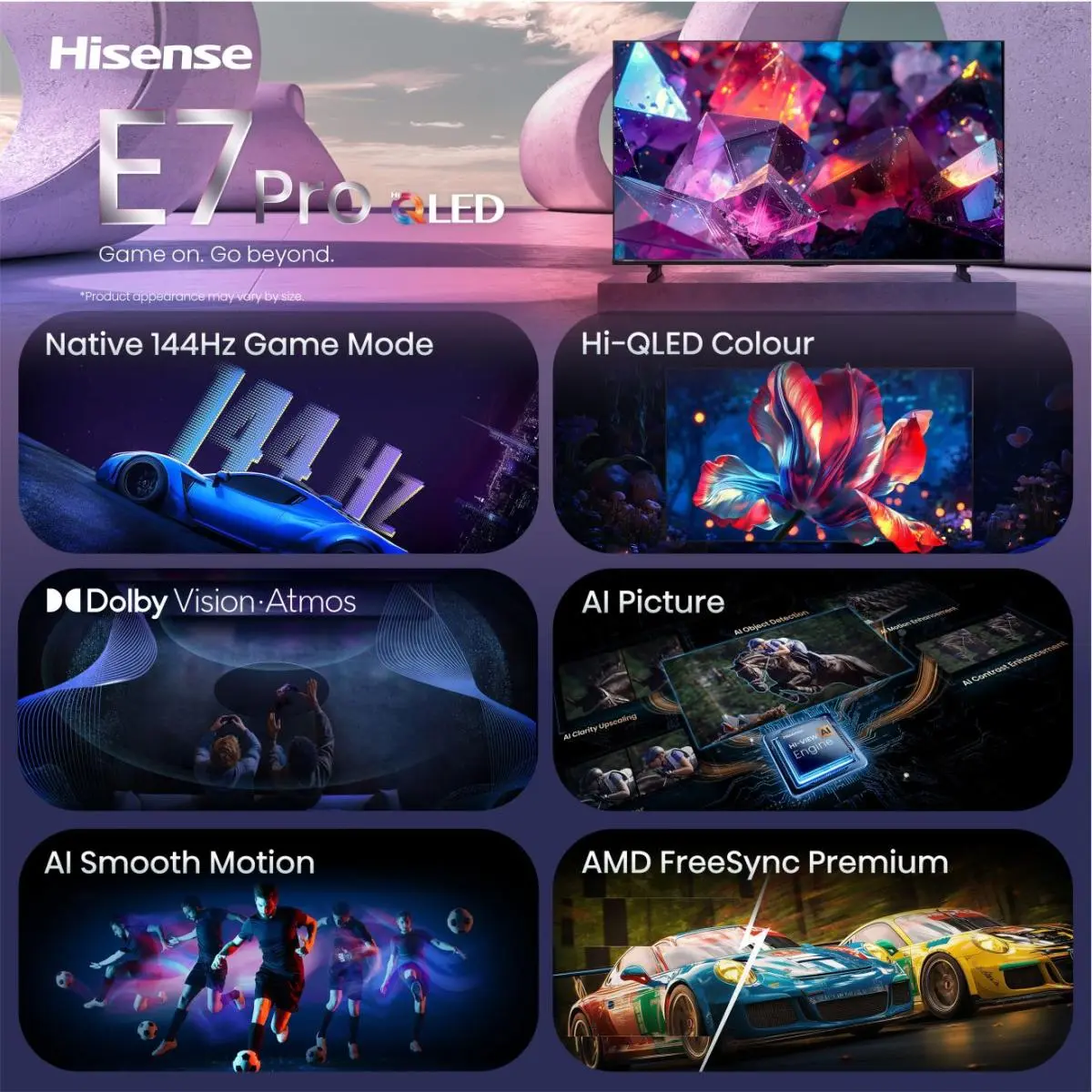 Hisense 43E7S PRO 4K Ultra HD Smart TV Photo 3