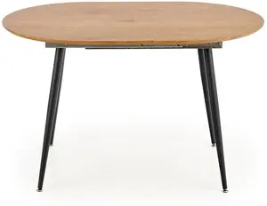 Halmar Colorado Extendable Dining Table, Black/Grey/Oak