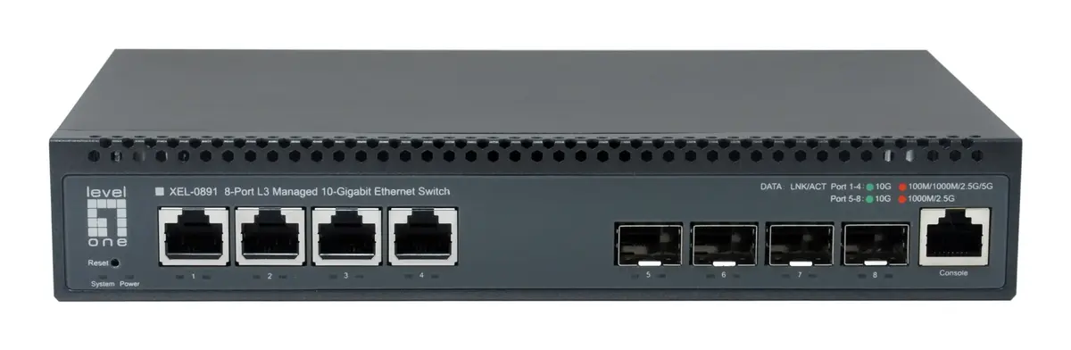 LevelOne XEL-0891 8-Port L3 Managed 10G Switch Photo 2