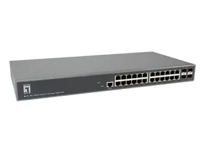 LevelOne TURING GTL-2885 28-Port L3 Lite Managed Gigabit Switch with 24 x 1G RJ45 and 4 x 10G SFP+ Uplinks