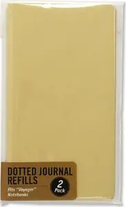 Peter Pauper Press Voyager Notebook Refill, Dotted, 2-Pack