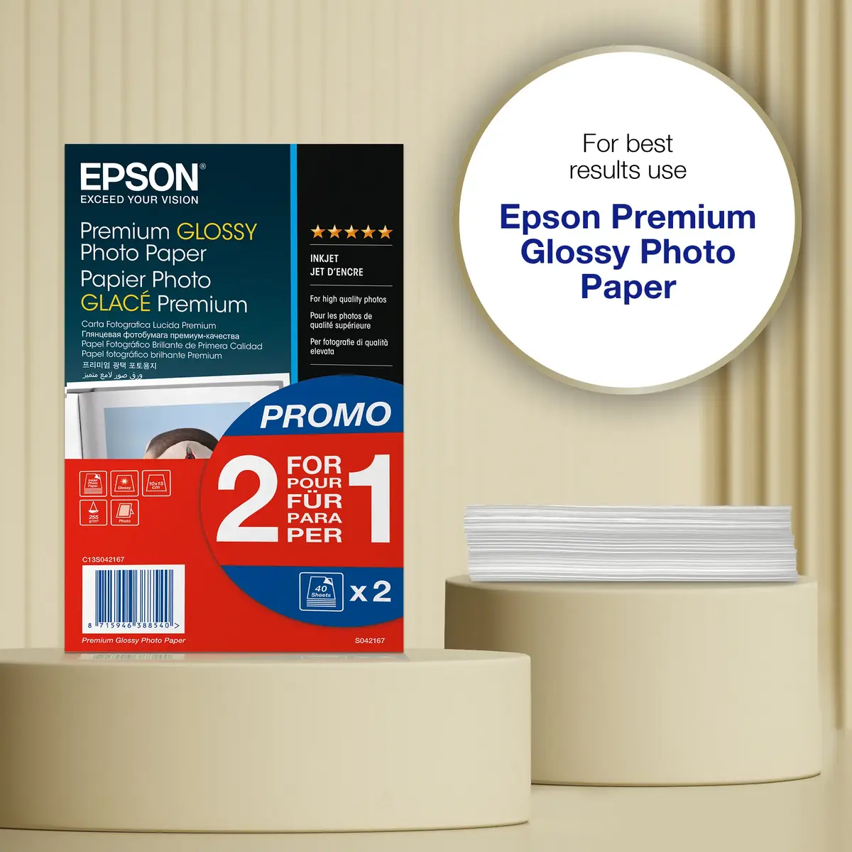 Epson Premium Glossy Photo Paper 10x15cm, 80 Sheets Photo 7