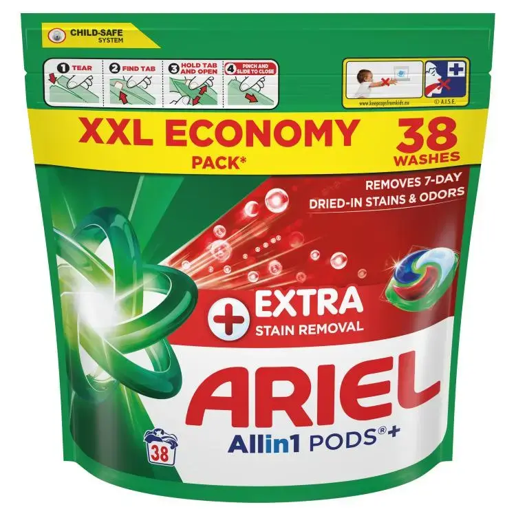 Ariel Extra Clean Laundry Capsules 38 Pcs Photo 2