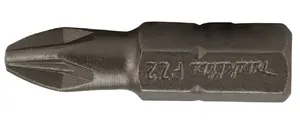 Makita B-23494 Pozidriv PZ2 Screwdriver Bits, 25 mm, 1/4 inch Hex Shank, 3 Pieces