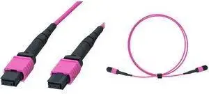 LogiLink MPO Patchkabel, 12 Fasern, Multimode, OM4, 3,0 m MPO-12-Fasern Jumper Kabel (Trunkkabel), Typ: OM4 50/125 my - 1 Stück (FM7LC03)
