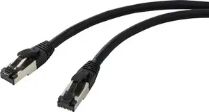 Renkforce RF-7106486 RJ45 Network Patch Cable CAT 8.1 S/FTP 5.00 m Black