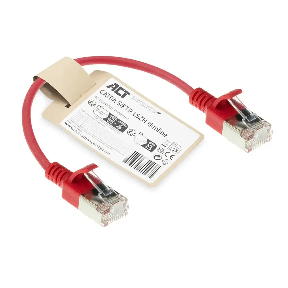 Сетевой кабель ACT DB7552 Cat6a S/FTP 0.25 м Photo 2