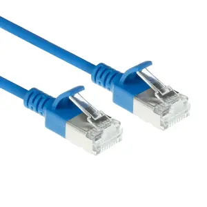 ACT DB7600 networking cable Blue 0.5 m Cat6a S/FTP (S-STP)