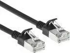 ACT DF7952 CAT7 S/FTP Slimline Patch Cable, 0.25m, LSZH, Snagless RJ45, Black